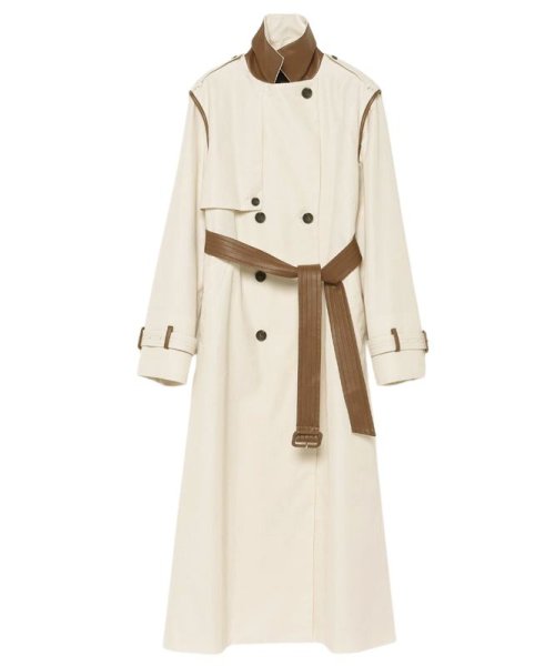 ヴィーガンレザートリム2WAYトレンチコート トレンチコート R2375343397(18150円)