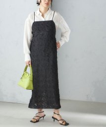 SHIPS WOMEN/〈手洗い可能〉フリンジ ジャカード キャミ ワンピース 24SS/505902693