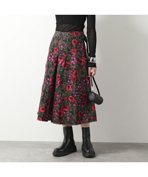 MARNI(マルニ)/MARNI フレアスカート GOMA0186A1 TCW41 花柄 ベルト/その他