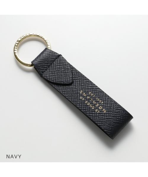 SMYTHSON キーリング PANAMA KEYRING W/LEATHER STRAP 1023996