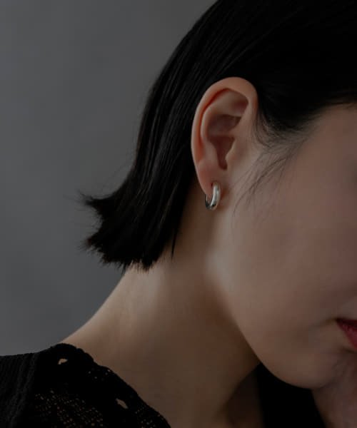 SMELLY(スメリー)/SMELLY so’　wide hoop earring/SLV