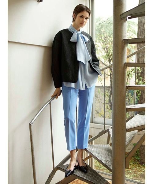 膨れジャガードコクーンブルゾン 予めご了承ください