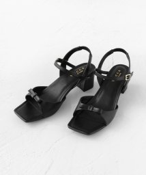 TOCCA(TOCCA)/【大人百花掲載】TINY RIBBON SANDALS サンダル/ブラック系