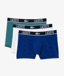 LACOSTE Mens(ラコステ　メンズ)/リサイクルポリエステルトランクショーツ3パック/ブルー