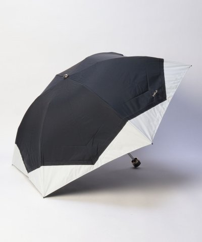 晴雨兼用折りたたみ日傘　バイカラーキルティングステッチ