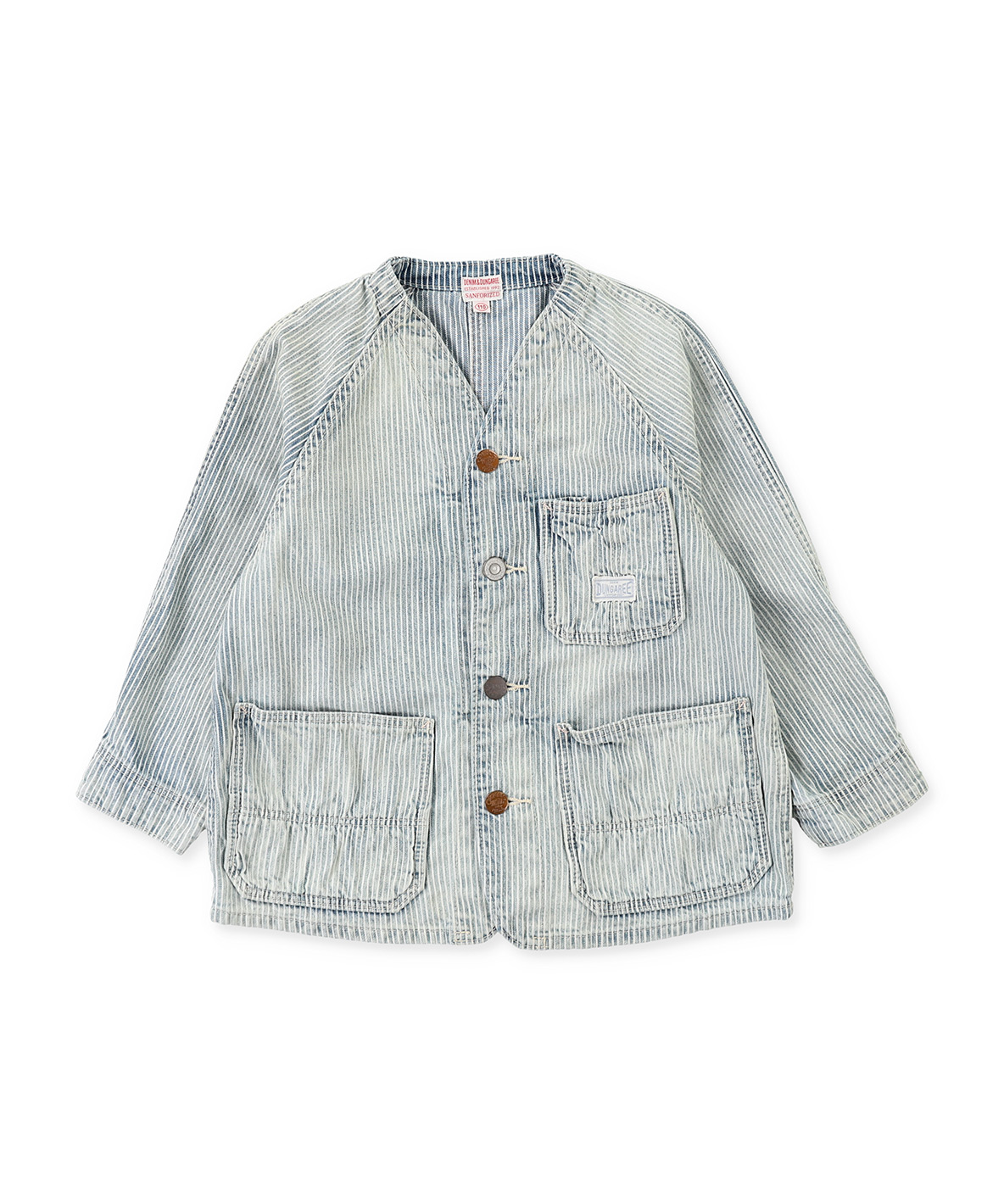 日本製 デニムダンガリー ヒッコリー 58cm DENIM&DUNGAREE デニムダンガリー DENIM DUNGAREE ヒッコリージャケット(505836472