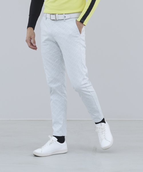 le coq sportif GOLF (ルコックスポルティフ（ゴルフ）)/【撮影不要】【RIJOUME】ロゴ総柄ジャガードパンツ/ホワイト