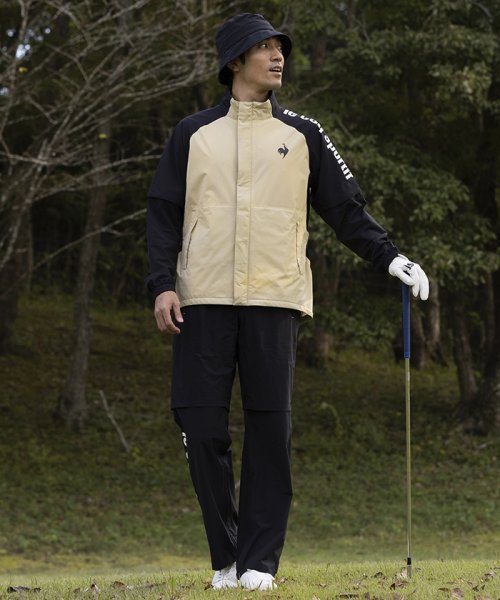 le coq sportif GOLF (ルコックスポルティフ（ゴルフ）)/【上下セット】【ストレッチフォーサー】レインウェア/ベージュ