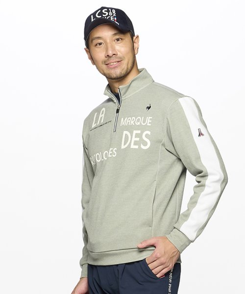 le coq sportif GOLF (ルコックスポルティフ（ゴルフ）)/ヘランカニットカットソー/グレー