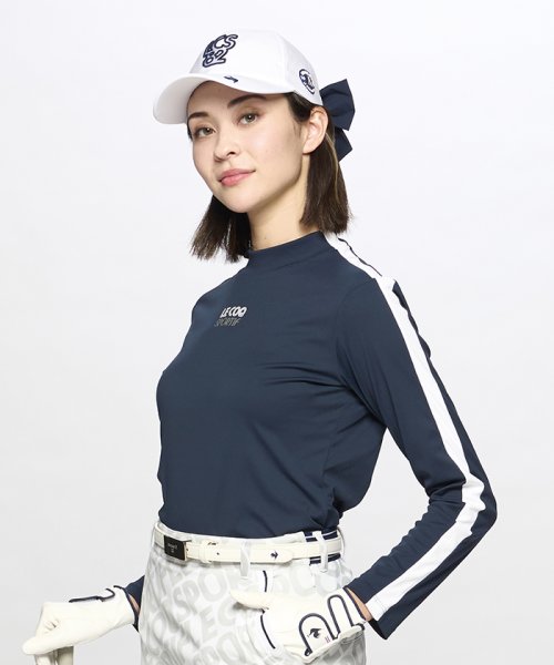 le coq sportif GOLF (ルコックスポルティフ（ゴルフ）)/【ストレッチフォーサー】ハイネック長袖シャツ/ネイビー