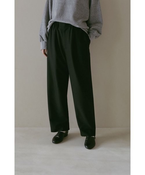 MANOF(マノフ)/WAIST GATHER PANTS/BLACK