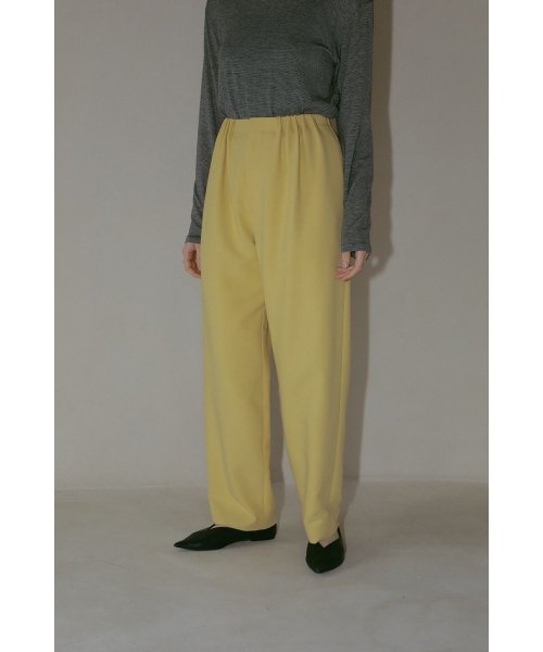 MANOF(マノフ)/WAIST GATHER PANTS/YELLOW