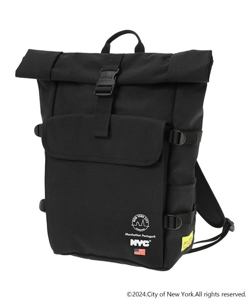 Manhattan Portage(マンハッタンポーテージ)/Silvercup Backpack Vinyl Lining NEW YORK CITY/Black