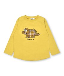 SLAP SLIP/チェック柄恐竜パッチ刺しゅう長袖Tシャツ(80~130cm)/505901673