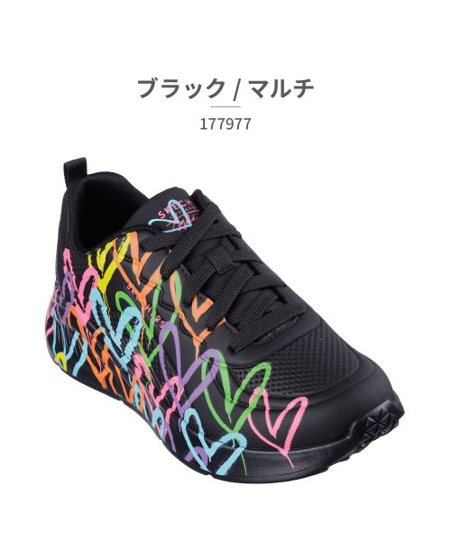 SKECHERS(スケッチャーズ)/スケッチャーズ SKECHERS レディース 177977 ウノ ライト ハート オブ ヒア/ブラック