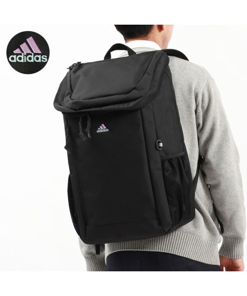 adidas(adidas)/アディダス リュック 大容量 通学 ブランド adidas おしゃれ 軽量 ボックス型 スクエア 中学生 高校生 33L A3 通学リュック 68244/パープル