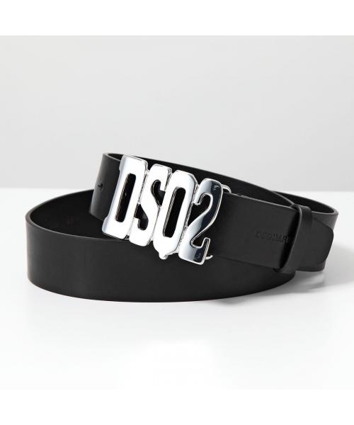 ディースクエアード バナナ バックル レザー ベルト ブラウン デカ