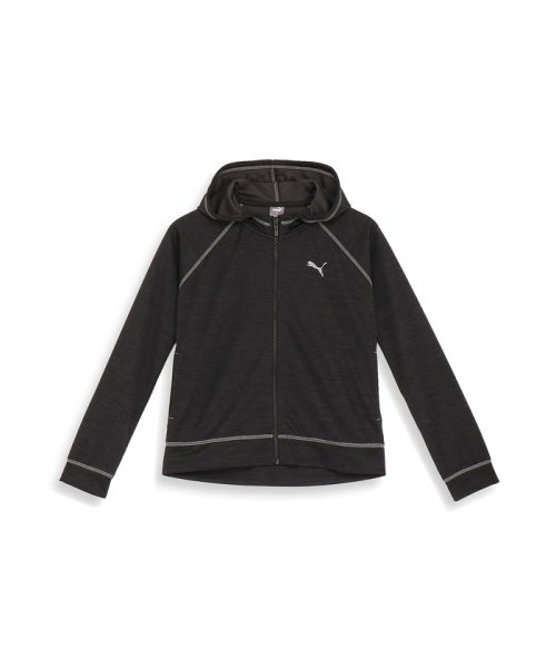 PUMA(PUMA)/ウィメンズ プーマ モーション フルジップ フーデッド ジャケット/PUMABLACKHEATHER