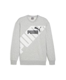 PUMA(PUMA)/メンズ プーマ パワー グラフィック クルー スウェット/LIGHTGRAYHEATHER