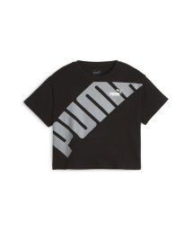 PUMA(プーマ)/キッズ ガールズ プーマ パワー クロップド 半袖 Tシャツ 120－160cm/PUMABLACK