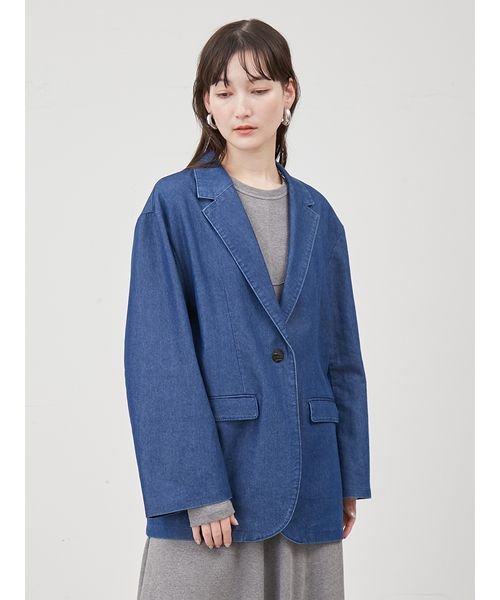 ミラオーウェン バルーンスリーブジャケット×パンツ SET UP ネイビー 0  