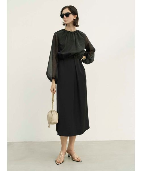 3WAYボレロブラウスタックワンピースコーデSET 予めご了承ください 総丈 バスト 袖丈 ゆき丈 前下がり 裾幅