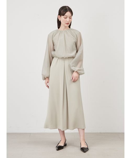 3WAYボレロブラウスタックワンピースコーデSET 予めご了承ください 総丈 バスト 袖丈 ゆき丈 前下がり 裾幅