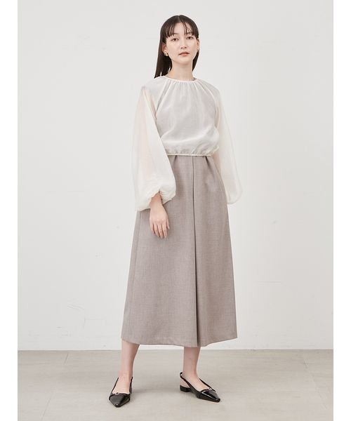 3WAYボレロブラウスタックワンピースコーデSET 予めご了承ください 総丈 バスト 袖丈 ゆき丈 前下がり 裾幅