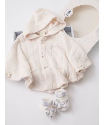 gelato pique Kids＆Baby(gelato pique Kids＆Baby)/【ラッピング済み】【BABY】スムーズィーリブポンチョ＆ポニーソックスSET/OWHT