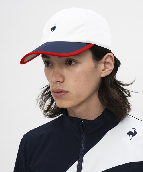 le coq sportif (ルコックスポルティフ)/FAN AIR CAP / ファンエアーキャップ(部分通気設計)/トリコロール