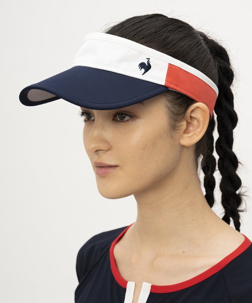 le coq sportif (ルコックスポルティフ)/FAN AIR VISOR / ファンエアーバイザー(部分通気設計)/トリコロール