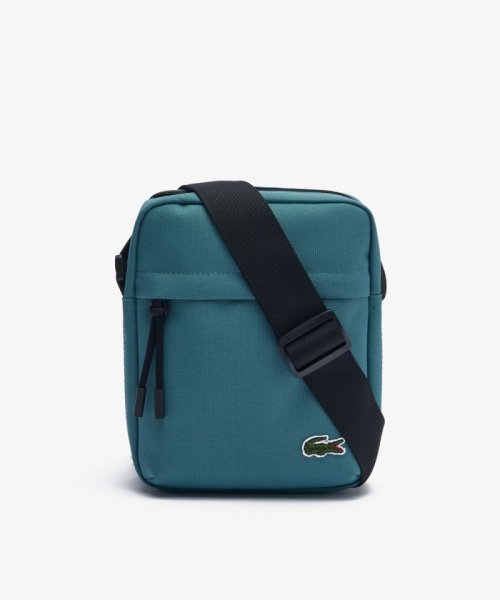 LACOSTE Mens(ラコステ　メンズ)/ネオクロコ バーチカルジップカメラバッグ/ダークグリーン