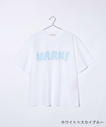 MARNI(マルニ)/マルニ MARNI THJET49EPH USCS11 Tシャツ レディース 半袖 カットソー クルーネック オーバーサイズ レタリングプリント/ホワイト系2