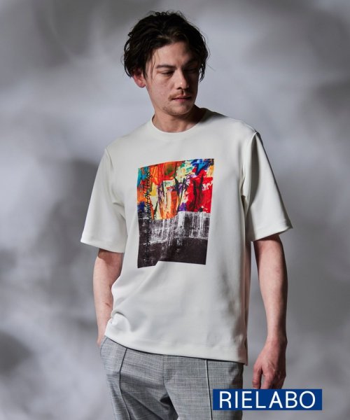 NICOLE CLUB FOR MEN(ニコルクラブフォーメン)/【RIELABO】グラフィックプリントクルーネックＴシャツ/91その他2