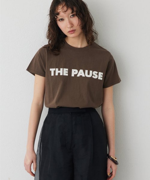 Whim Gazette(ウィムガゼット)/【THE PAUSE】THE PAUSE Tシャツ/モカ