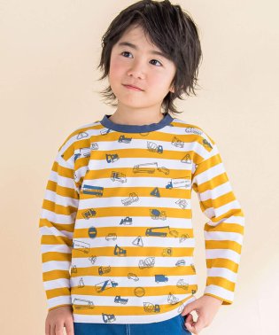 Noeil aime BeBe/ボーダークルマプリントTシャツ(80~120cm)/505856701