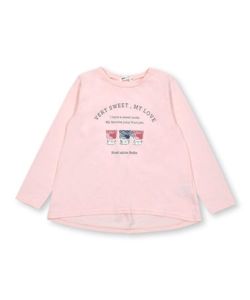 Noeil aime BeBe(ノイユ　エーム　べべ)/ジャムプリント後ろタックAラインTシャツ(80~130cm)/ピンク