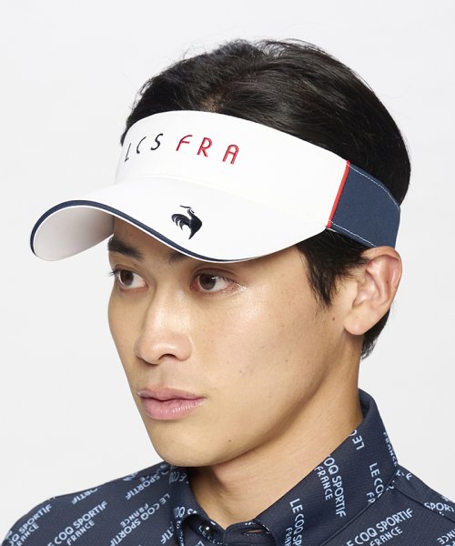 le coq sportif GOLF (ルコックスポルティフ（ゴルフ）)/シーズンモチーフサンバイザー/ホワイト