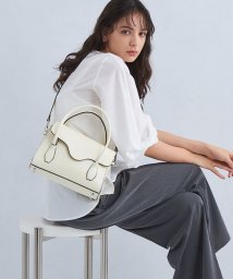 green label relaxing(グリーンレーベルリラクシング)/＜MARCO BIANCHINI＞フラップ 2WAY バッグ/OFFWHITE