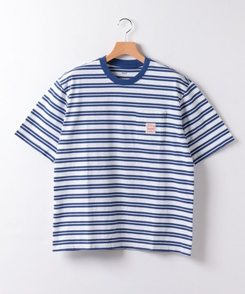 LEVI’S OUTLET(リーバイスアウトレット)/WORKWEAR Tシャツ ブルー STRIPE LIMOGES/ブルー