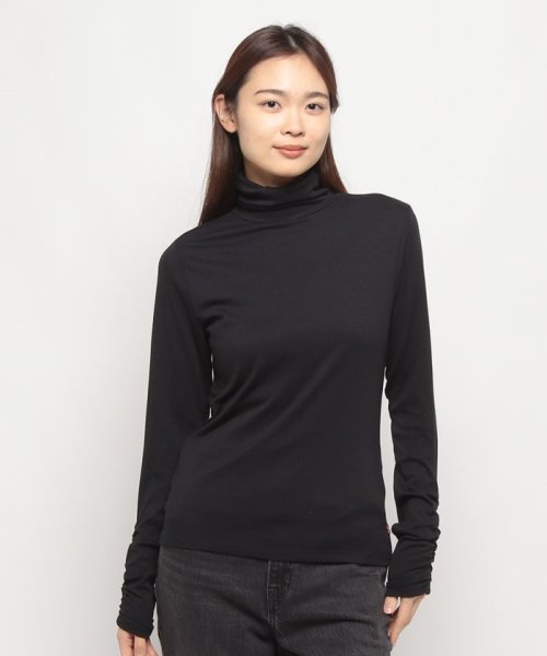 LEVI’S OUTLET(リーバイスアウトレット)/RUSCHED TURTLENECK CAVIAR/ブラック