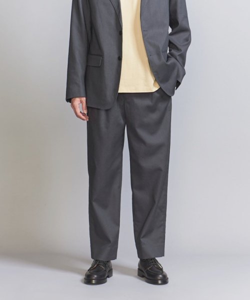 ソロテックス 1プリーツ テーパード パンツ ‐セットアップ対応‐ 