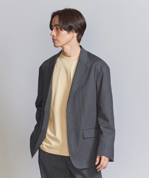 BEAUTY&YOUTH UNITED ARROWS(ビューティーアンドユース　ユナイテッドアローズ)/ソロテックス 2ボタン リラックス ジャケット ‐セットアップ対応‐/DK.GRAY