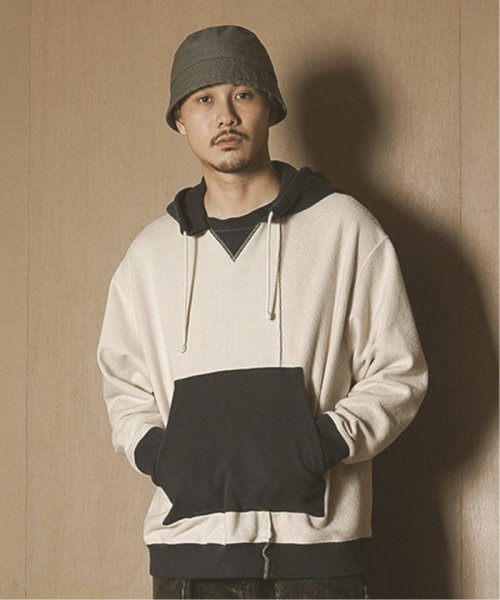 JOINT WORKS(ジョイントワークス)/【Name./ネーム】 ASYMMETRIC SWITCHING HOODIE/ベージュ