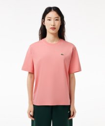 LACOSTE(ラコステ)/ワンポイントソフトタッチTシャツ/ピンク
