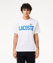 LACOSTE Mens(ラコステ　メンズ)/カレッジプリントTシャツ/ホワイト