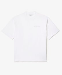 LACOSTE Mens(ラコステ　メンズ)/シグネチャーステッチオーバーサイズTシャツ/ホワイト