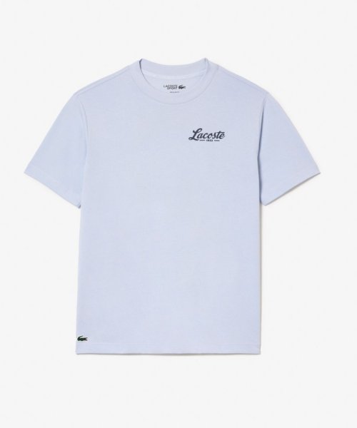 LACOSTESPORTS MENS(ラコステスポーツ　メンズ)/ラコステゴルフバックプリントドライTシャツ/ライトブルー