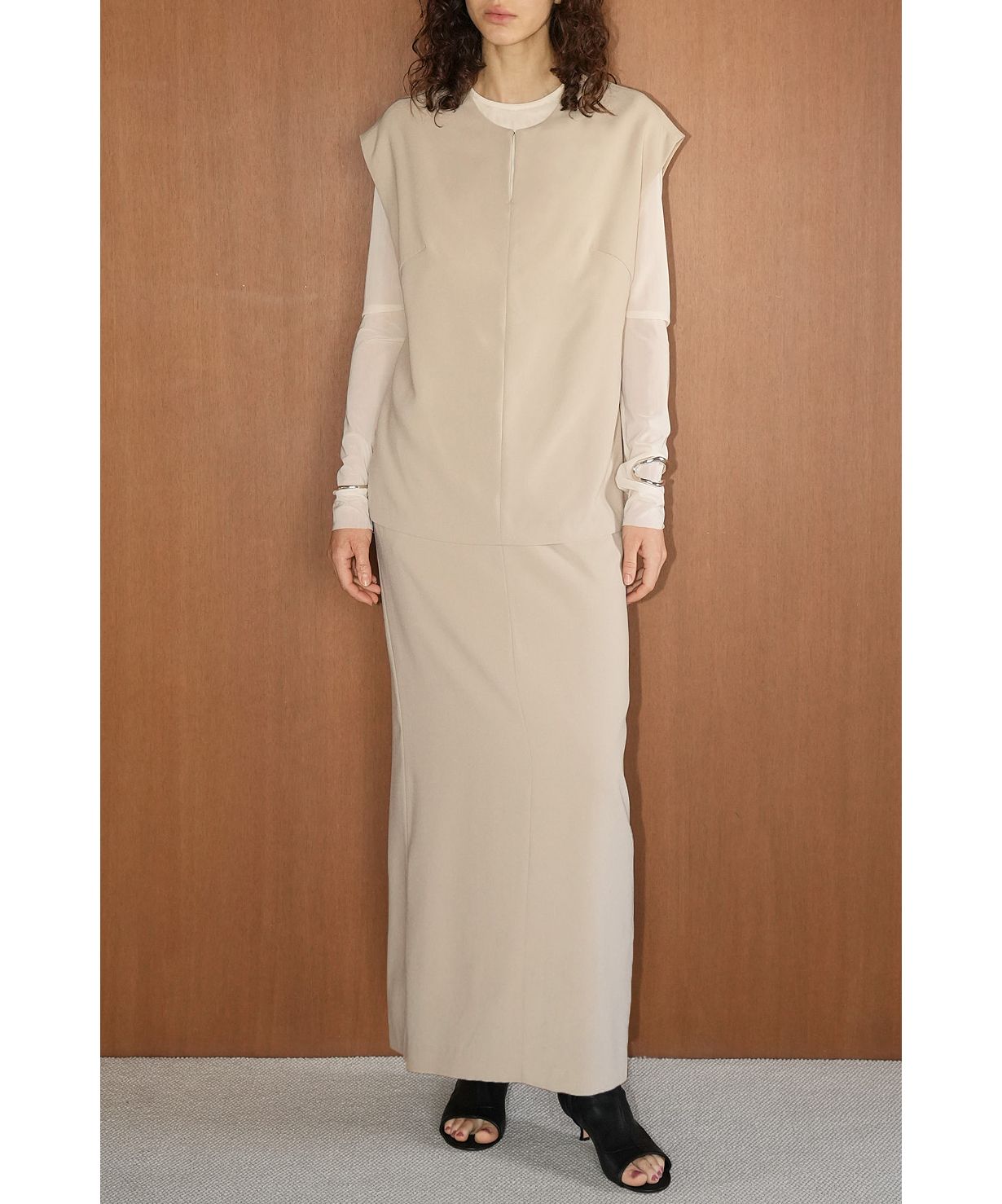 CLANE 2WAY LAYERED GATHER ONE PIECE完売ワンピ