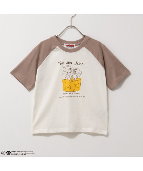 MAC HOUSE(kid's)(マックハウス（キッズ）)/Tom and Jerry ラグランＴシャツ 335147207/ブラウン